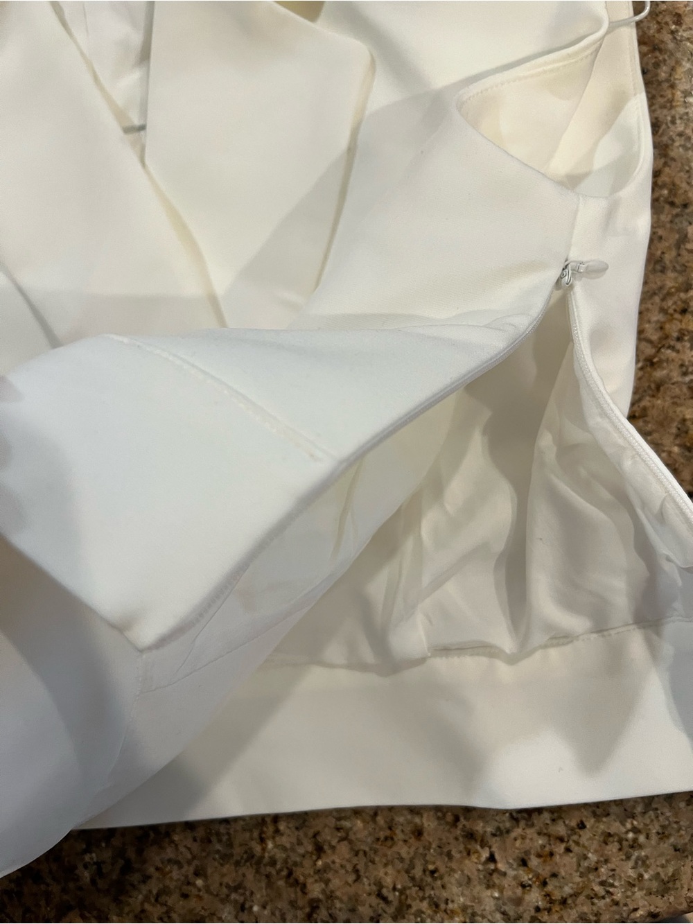 COMMENSE Cropped Wide-Shoulder Waist-Cinching Blazer Vest NWT White XL - Picture 8 of 12